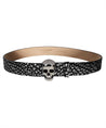 Alexander McQueen-OUTLET-SALE-Printed leather belt-ARCHIVIST