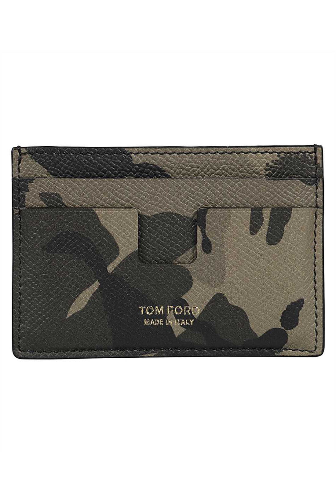 Tom Ford-OUTLET-SALE-Printed leather card holder-ARCHIVIST