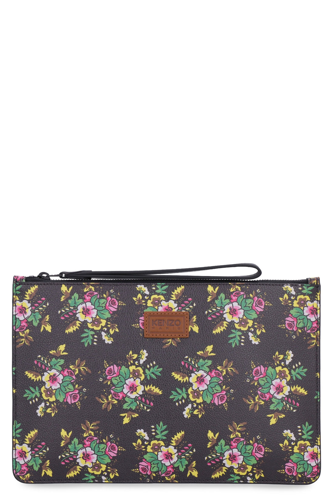 Kenzo-OUTLET-SALE-Printed leather clutch-ARCHIVIST