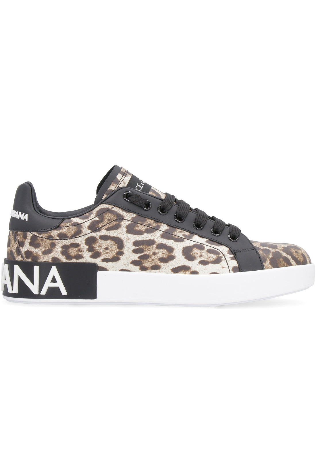 Dolce & Gabbana-OUTLET-SALE-Printed leather sneakers-ARCHIVIST