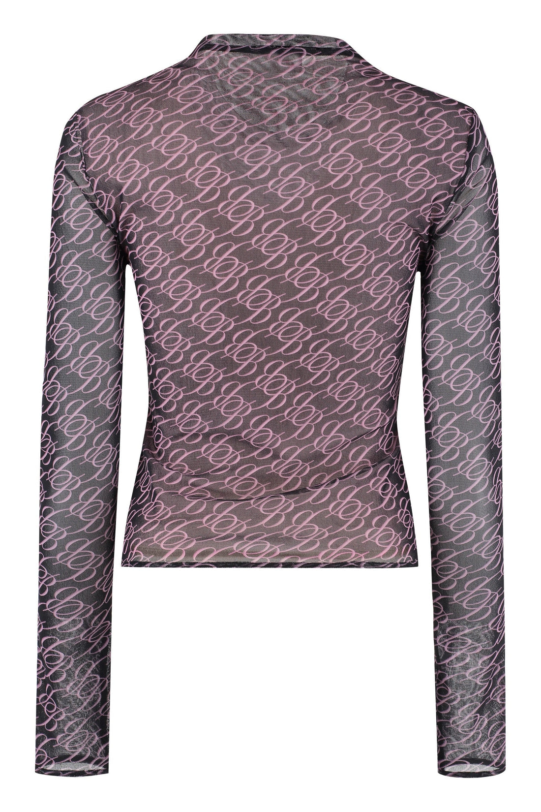 Blumarine-OUTLET-SALE-Printed long-sleeve top-ARCHIVIST