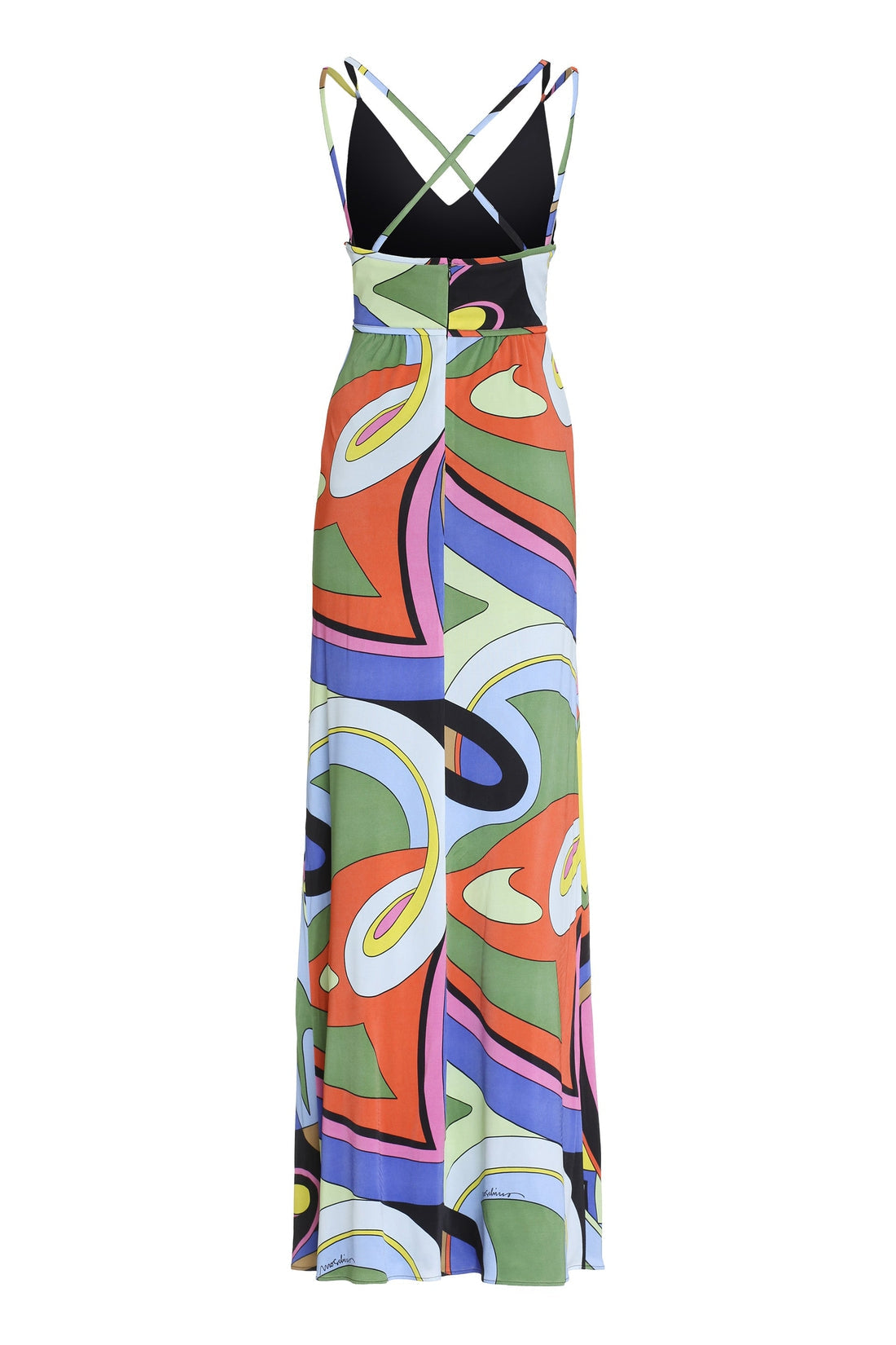 Moschino-OUTLET-SALE-Printed maxi dress-ARCHIVIST