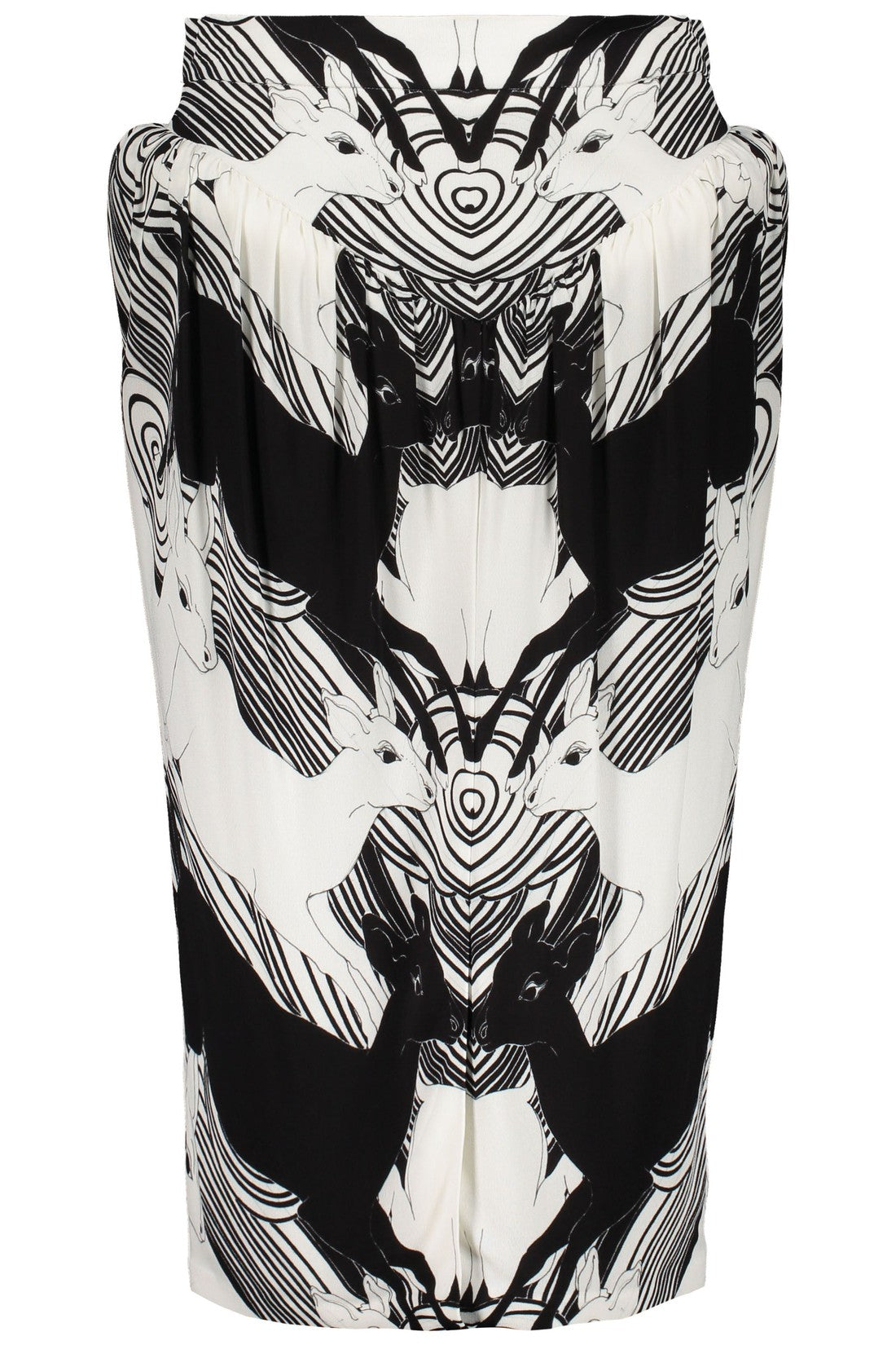 Burberry-OUTLET-SALE-Printed midi skirt-ARCHIVIST