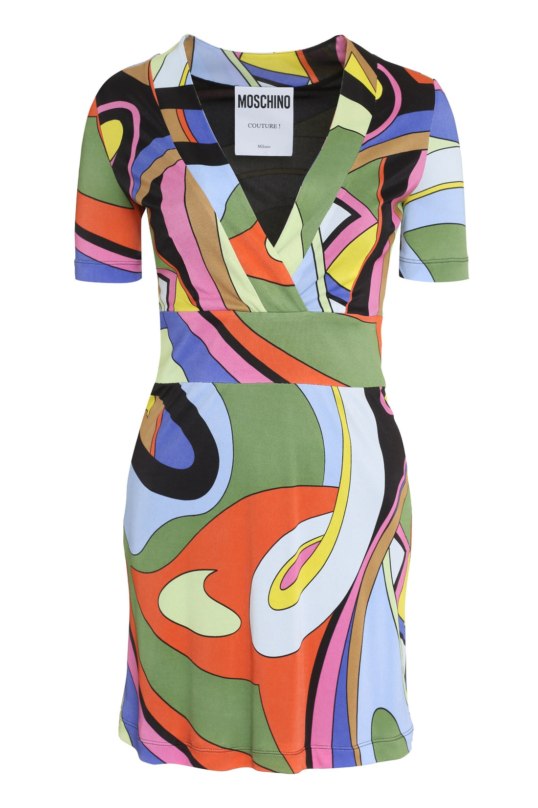 Moschino-OUTLET-SALE-Printed mini dress-ARCHIVIST