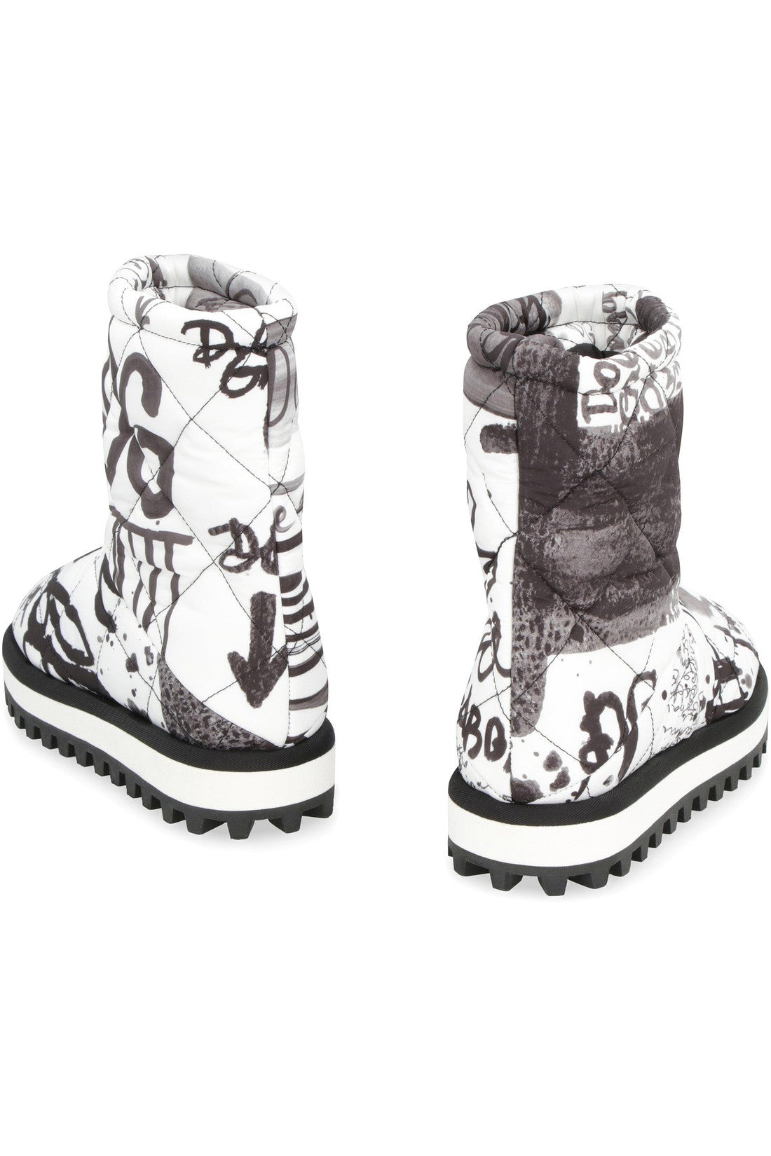 Dolce & Gabbana-OUTLET-SALE-Printed nylon boots-ARCHIVIST