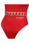 Balmain-OUTLET-SALE-Printed one-piece swimsuit-ARCHIVIST