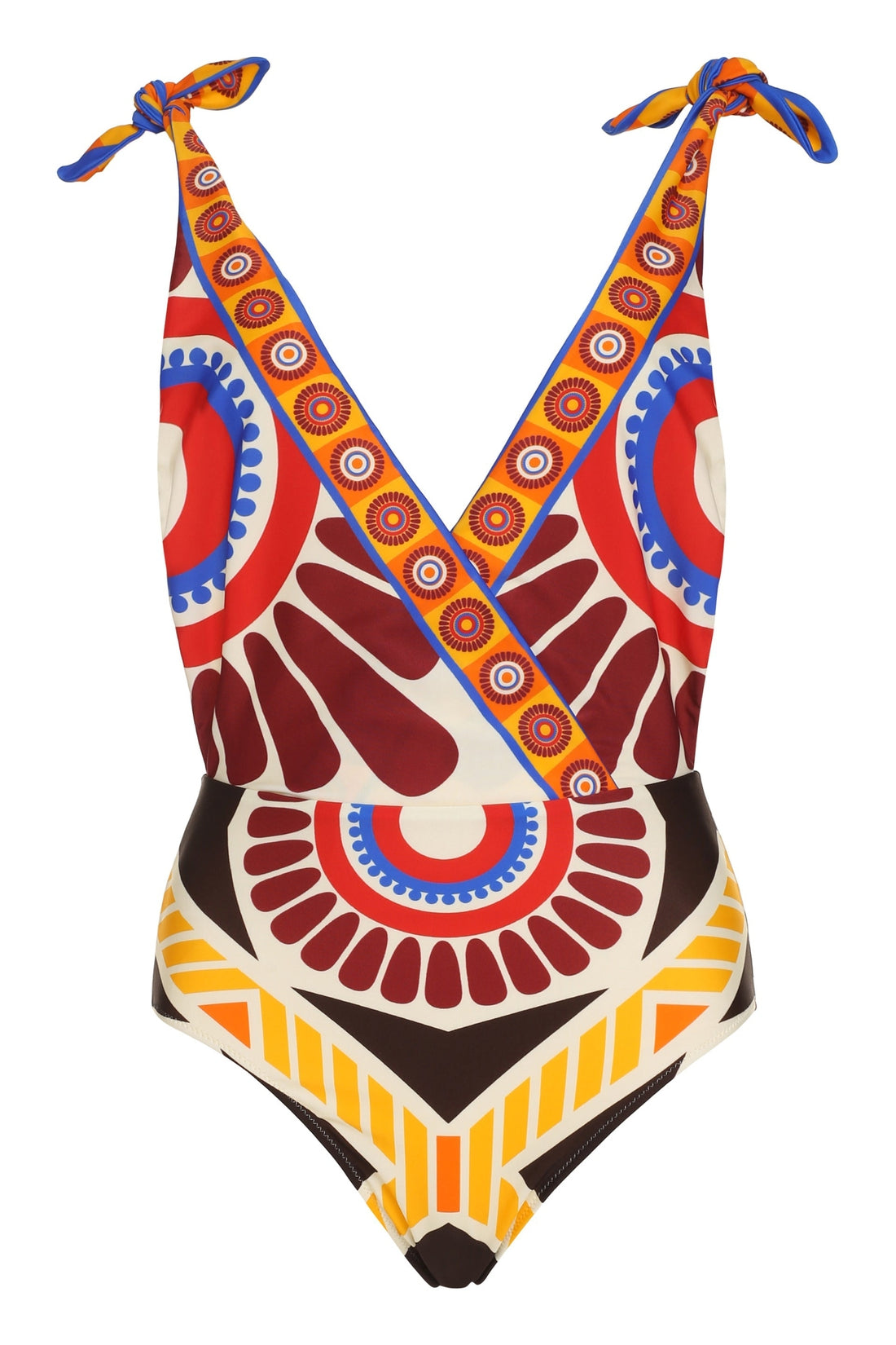La DoubleJ-OUTLET-SALE-Printed one-piece swimsuit-ARCHIVIST
