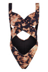 Reina Olga-OUTLET-SALE-Printed one-piece swimsuit-ARCHIVIST