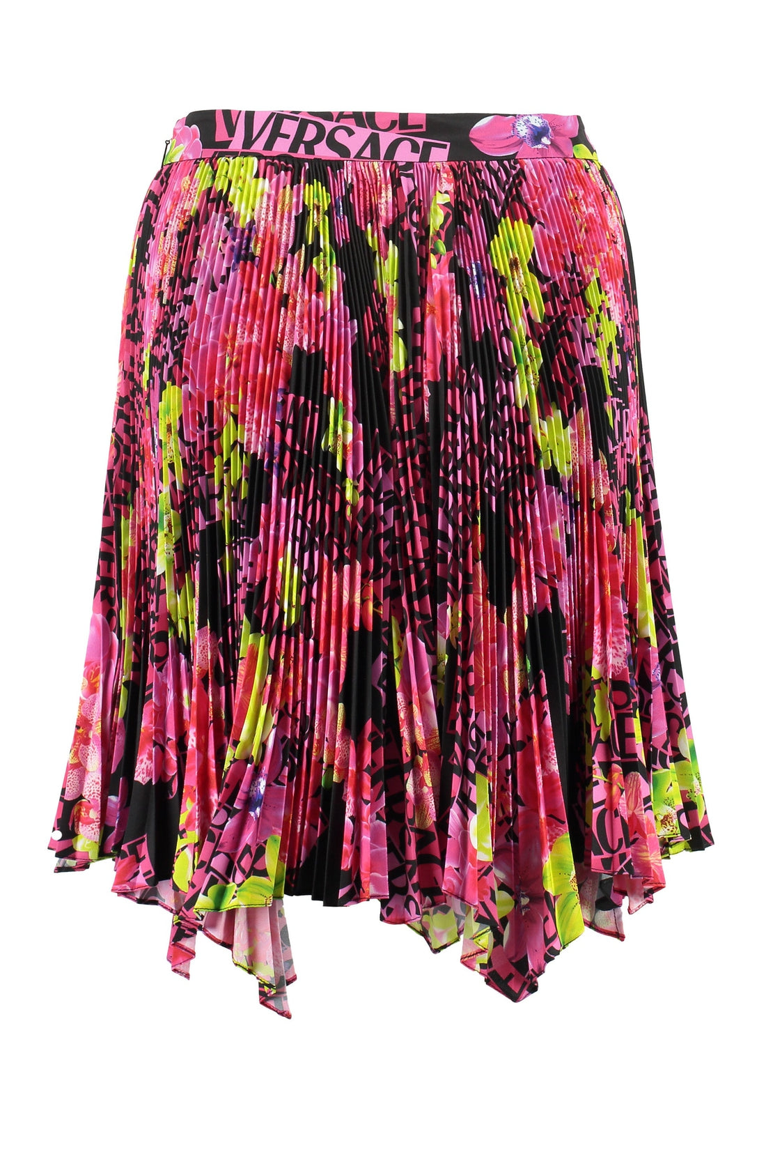 Versace-OUTLET-SALE-Printed pleated skirt-ARCHIVIST