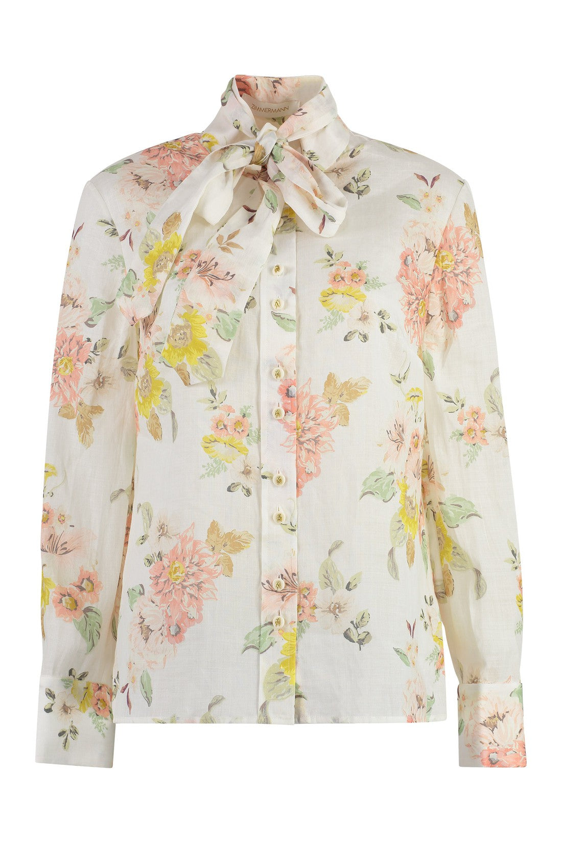Zimmermann-OUTLET-SALE-Printed satin blouse-ARCHIVIST