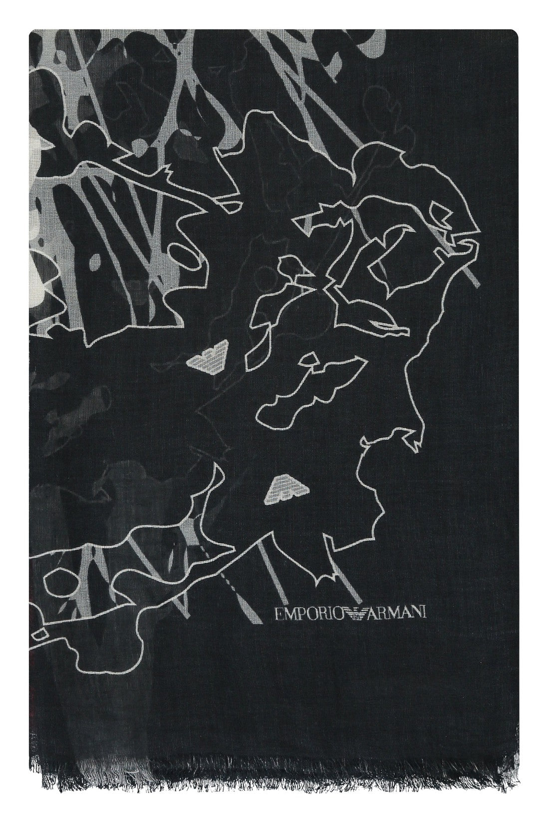 Emporio Armani-OUTLET-SALE-Printed scarf-ARCHIVIST