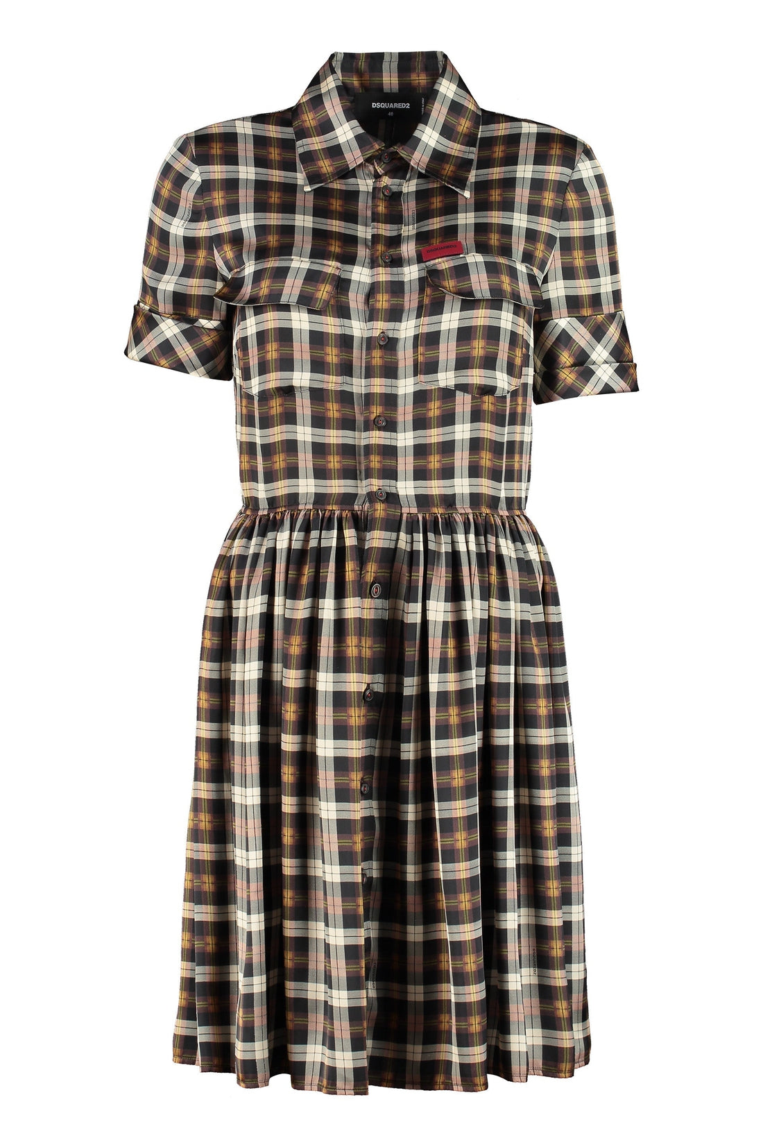 Dsquared2-OUTLET-SALE-Printed shirtdress-ARCHIVIST