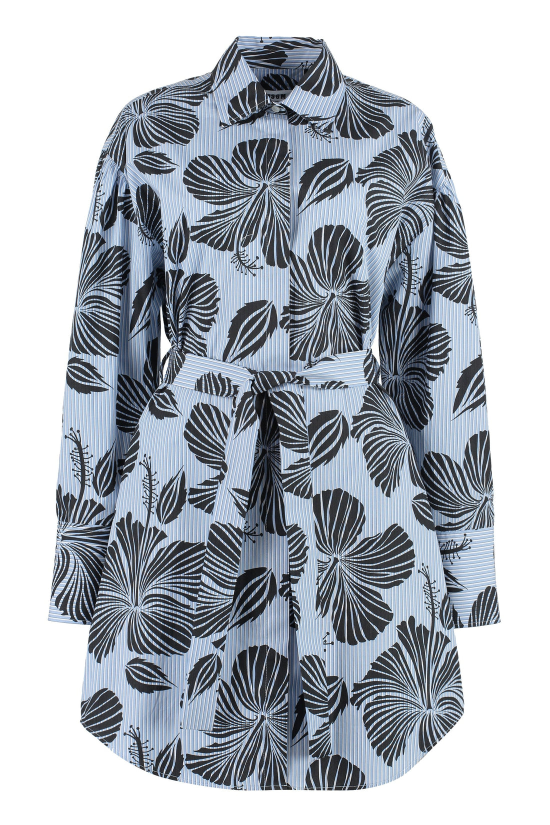 MSGM-OUTLET-SALE-Printed shirtdress-ARCHIVIST