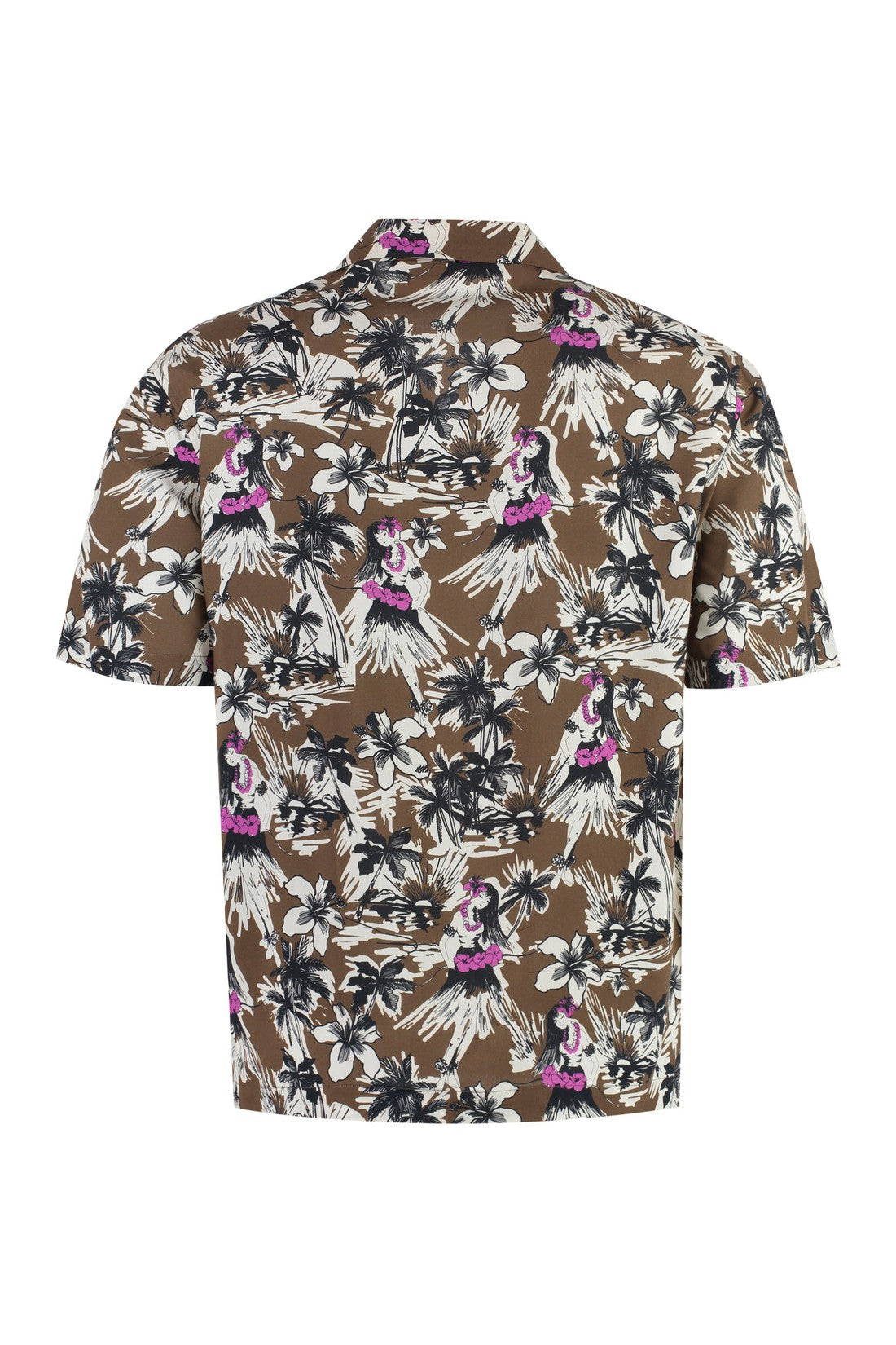 Palm Angels-OUTLET-SALE-Printed short sleeved shirt-ARCHIVIST