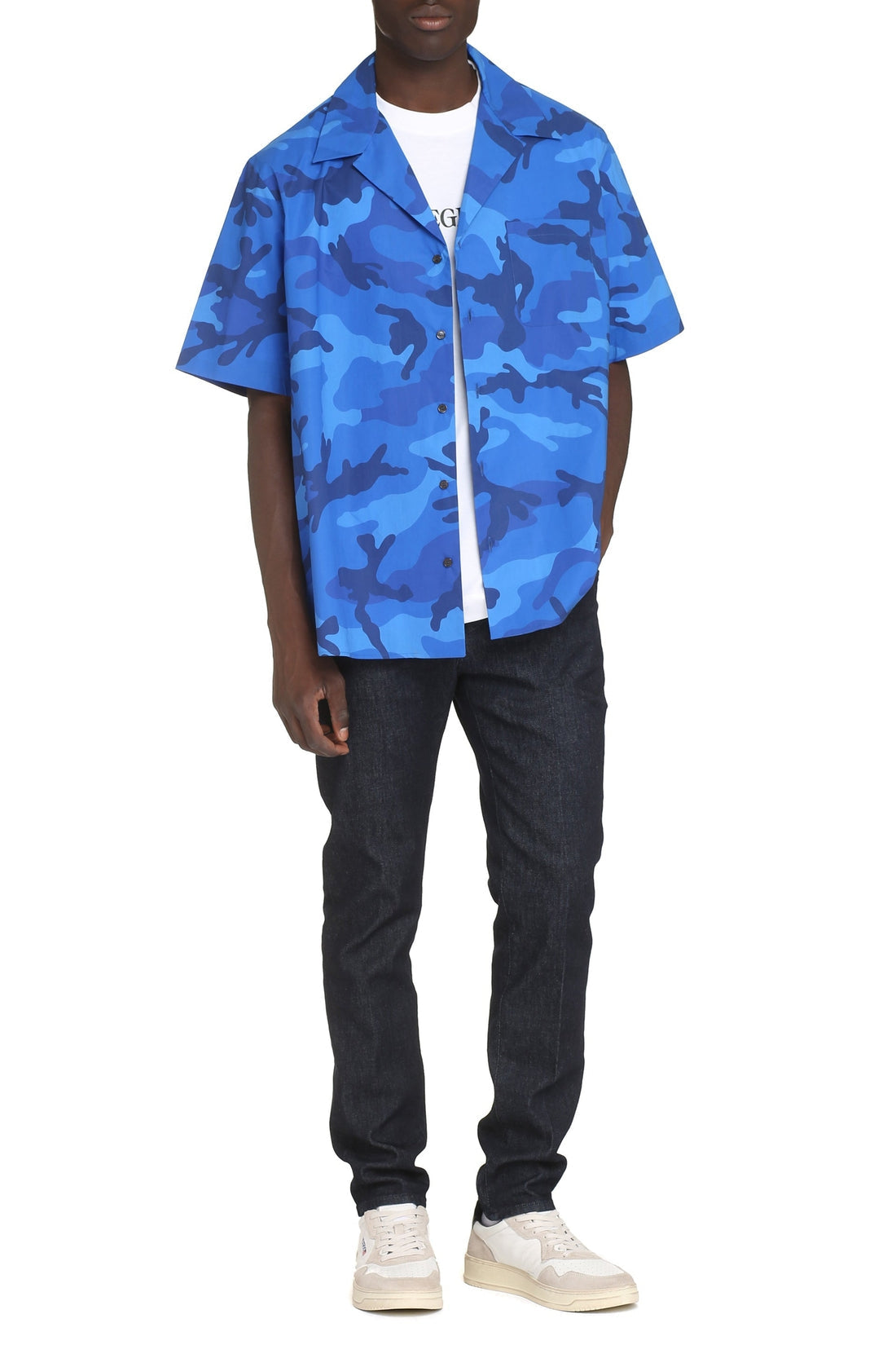 Valentino-OUTLET-SALE-Printed short sleeved shirt-ARCHIVIST