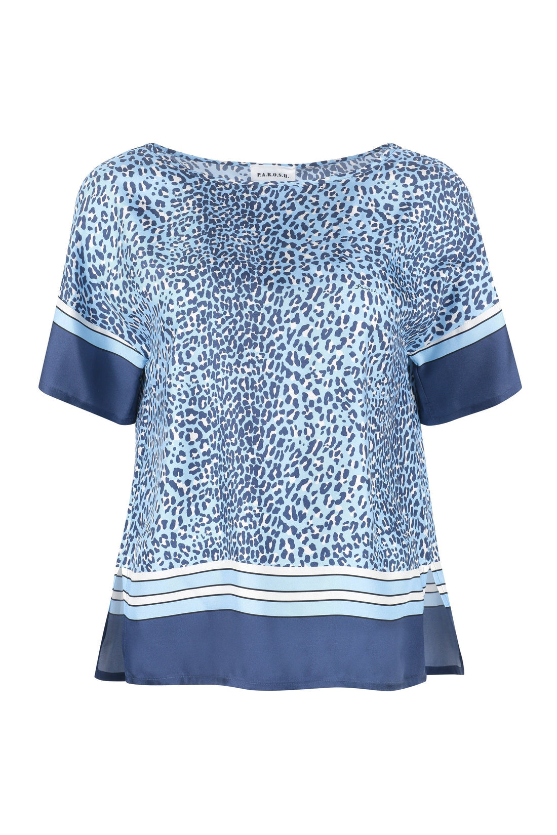 Parosh-OUTLET-SALE-Printed silk blouse-ARCHIVIST