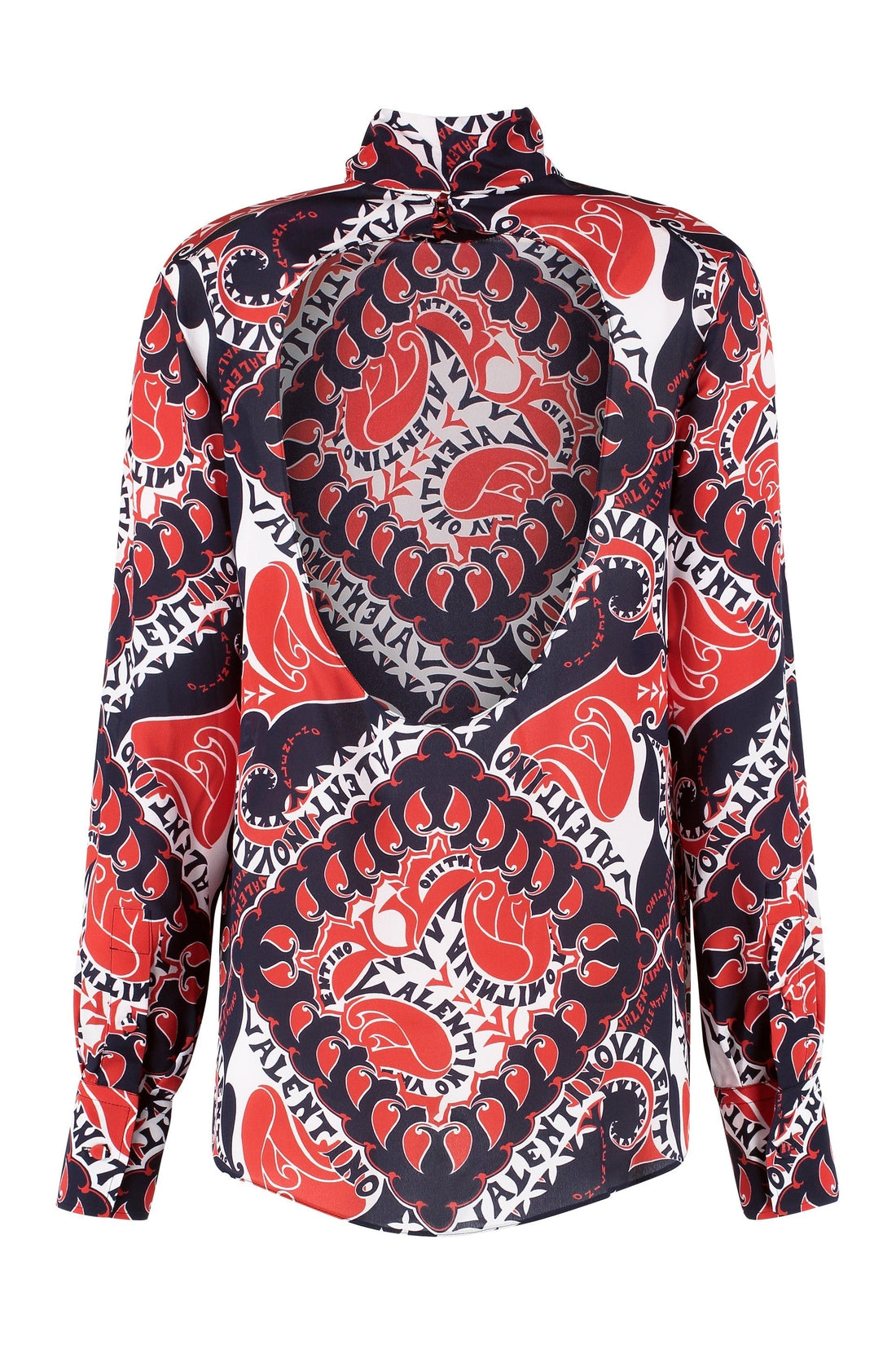 Valentino-OUTLET-SALE-Printed silk blouse-ARCHIVIST