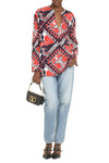 Valentino-OUTLET-SALE-Printed silk blouse-ARCHIVIST