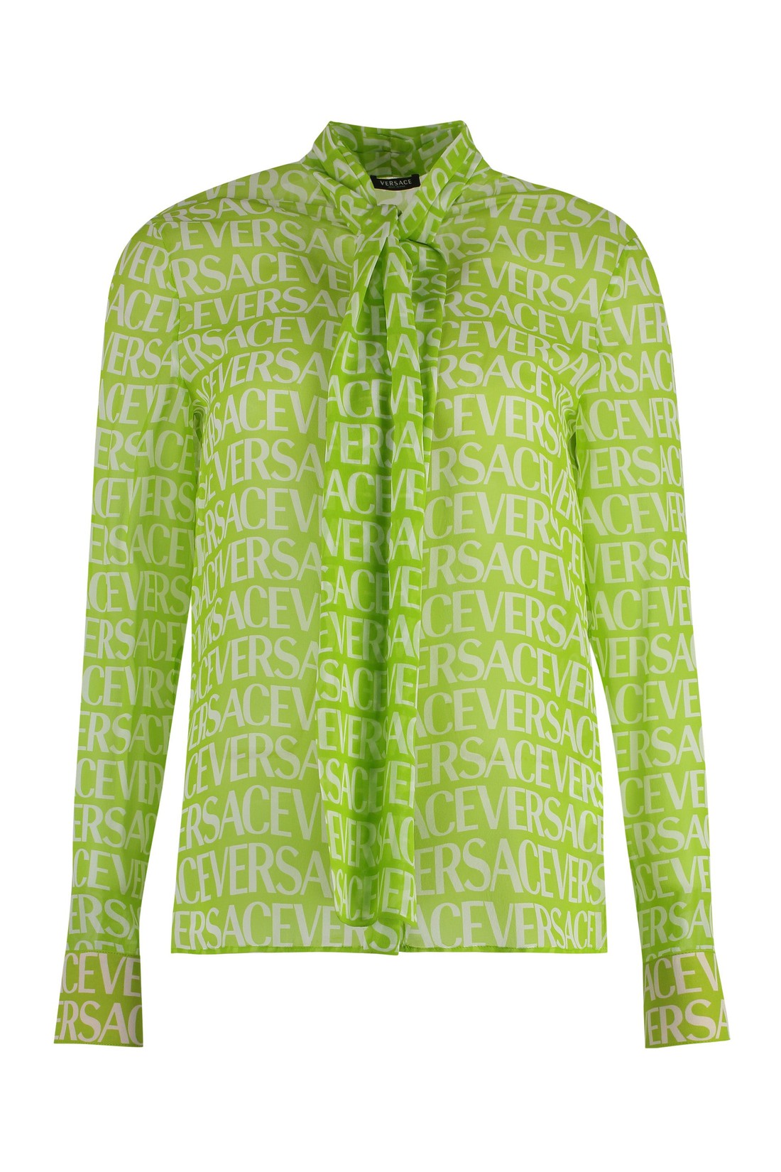 Versace-OUTLET-SALE-Printed silk blouse-ARCHIVIST