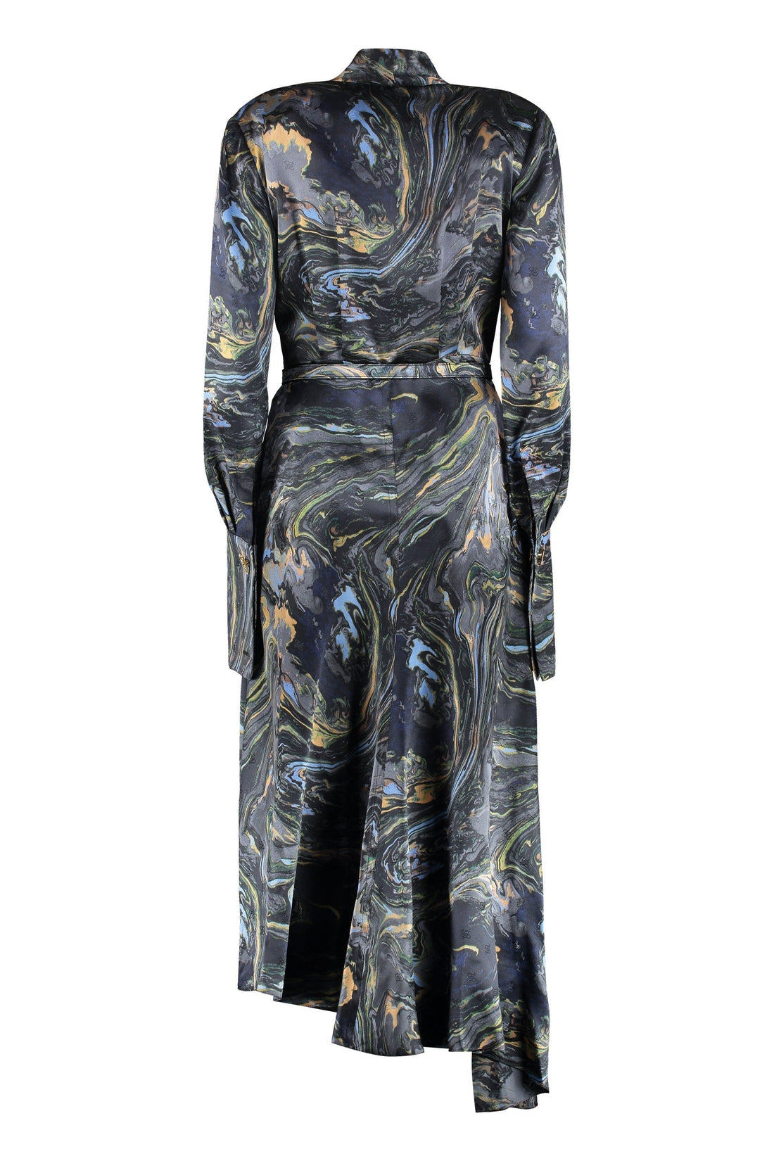 Fendi-OUTLET-SALE-Printed silk dress-ARCHIVIST