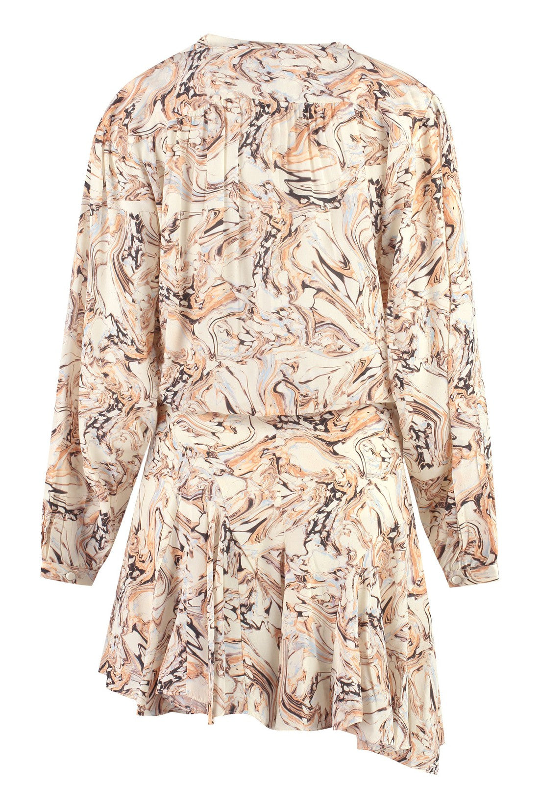 Isabel Marant-OUTLET-SALE-Printed silk dress-ARCHIVIST