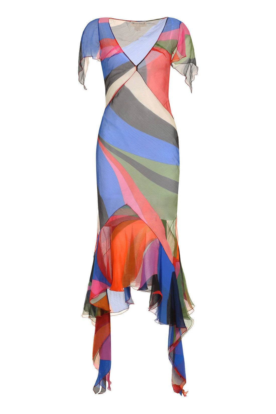 Pucci-OUTLET-SALE-Printed silk dress-ARCHIVIST