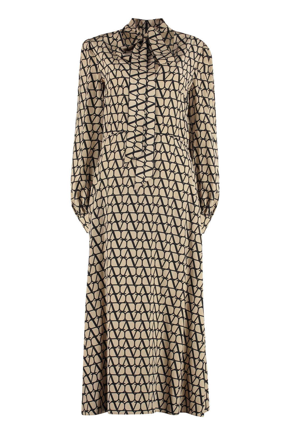 Valentino-OUTLET-SALE-Printed silk dress-ARCHIVIST