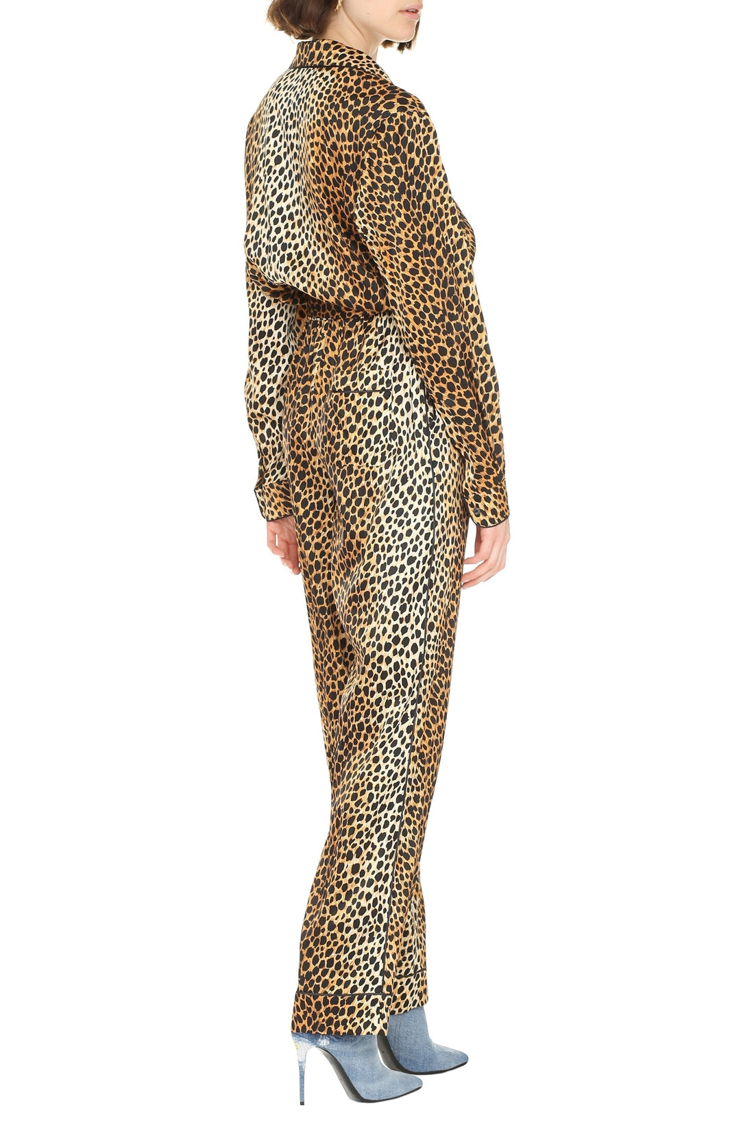 Dolce & Gabbana-OUTLET-SALE-Printed silk jumpsuit-ARCHIVIST