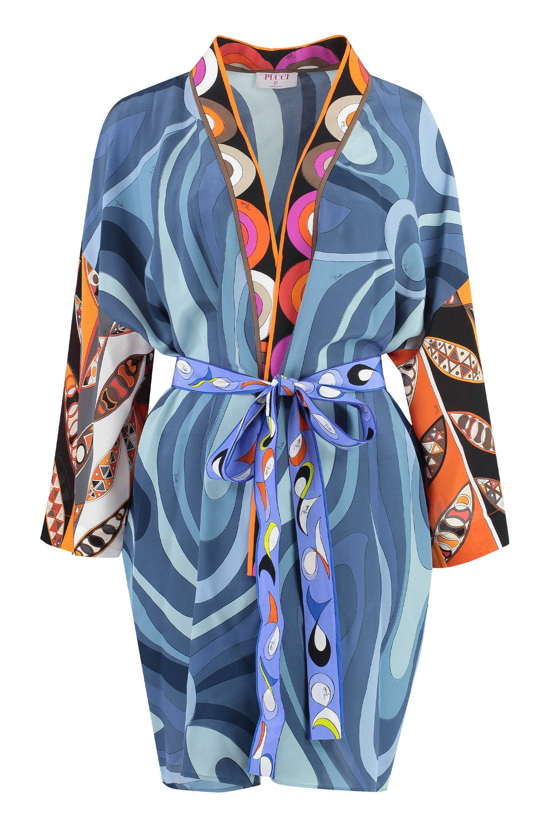 PUCCI-OUTLET-SALE-Printed silk night gown-ARCHIVIST