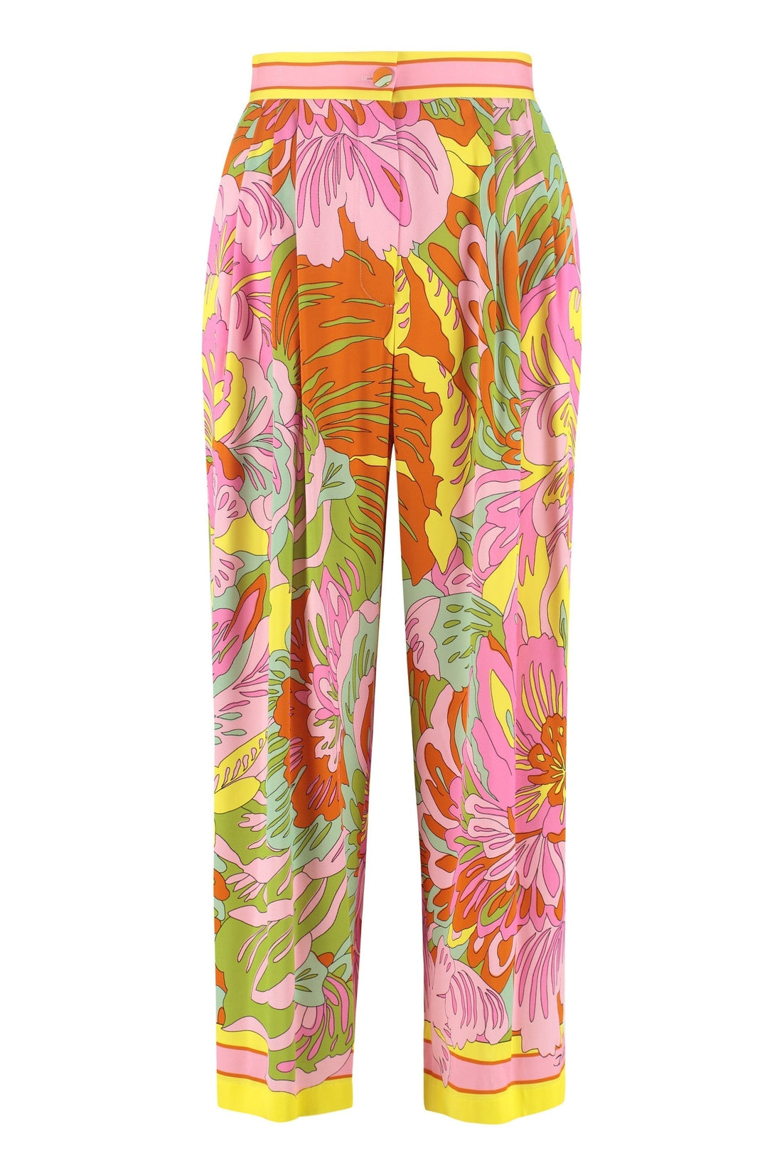 Dolce & Gabbana-OUTLET-SALE-Printed silk pants-ARCHIVIST
