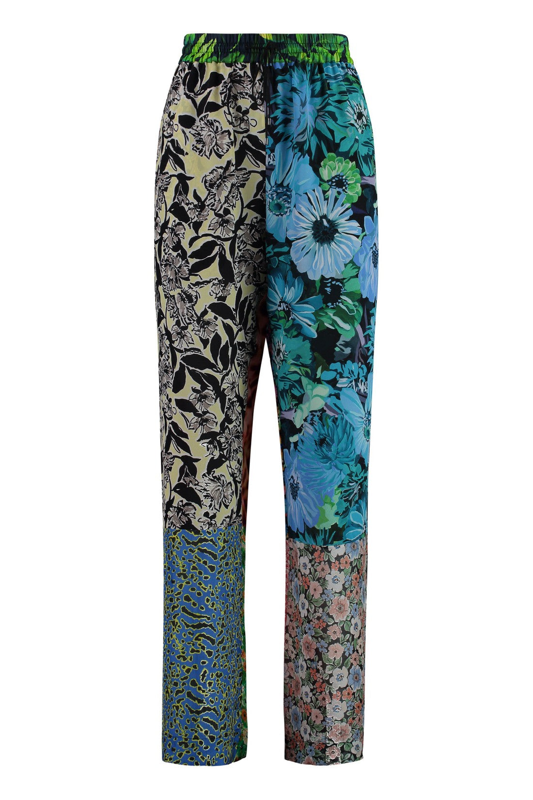 Marine Serre-OUTLET-SALE-Printed silk pants-ARCHIVIST