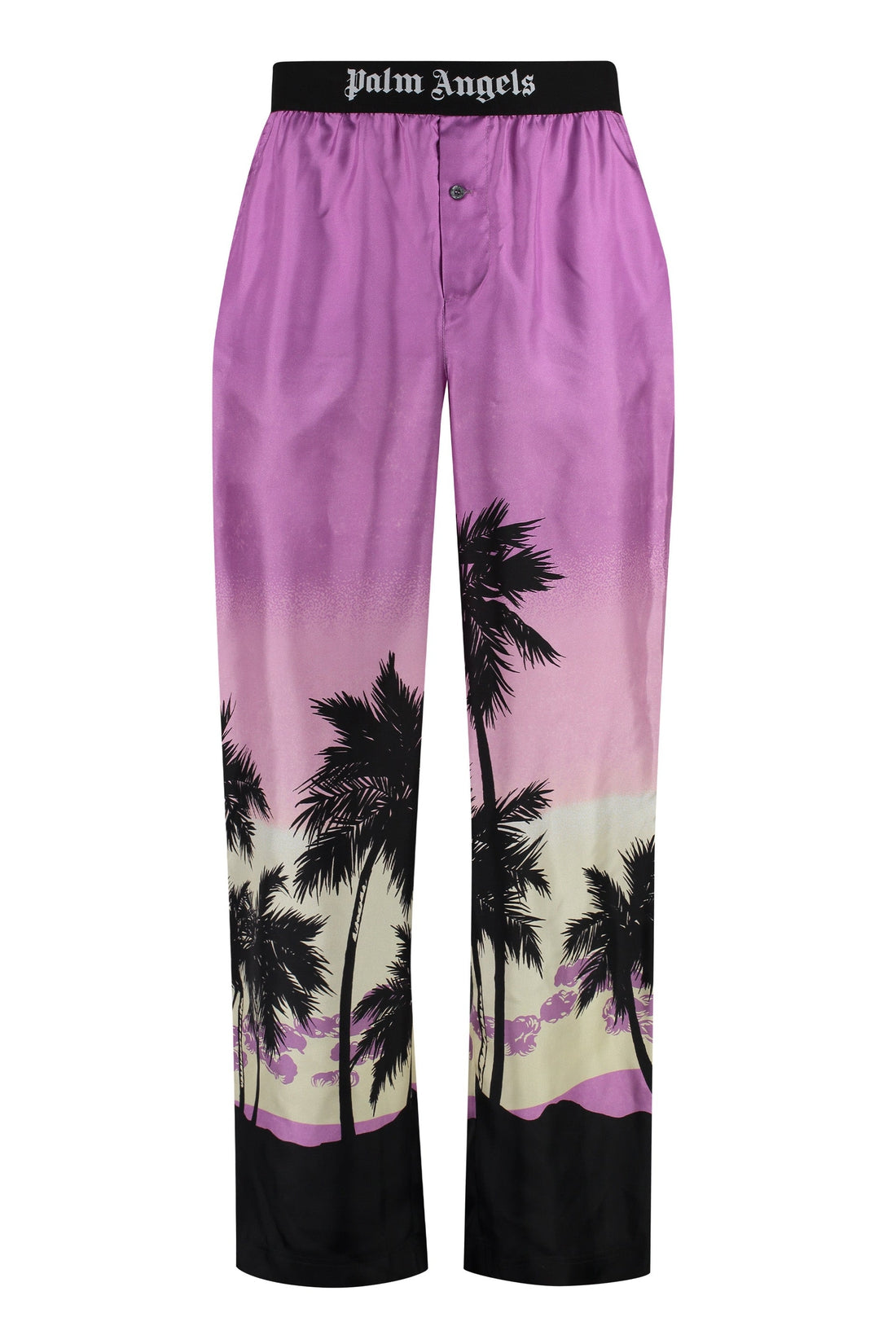 Palm Angels-OUTLET-SALE-Printed silk pants-ARCHIVIST