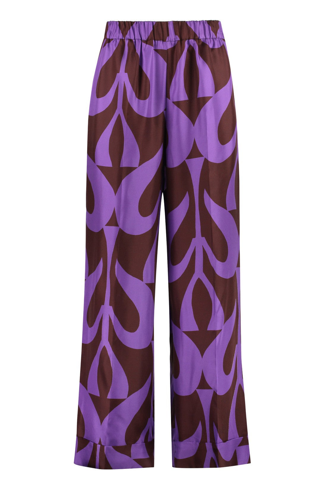 Parosh-OUTLET-SALE-Printed silk pants-ARCHIVIST
