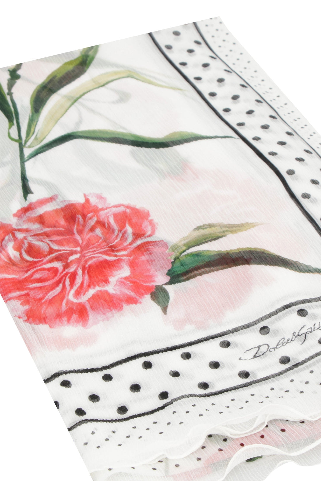 Dolce & Gabbana-OUTLET-SALE-Printed silk scarf-ARCHIVIST