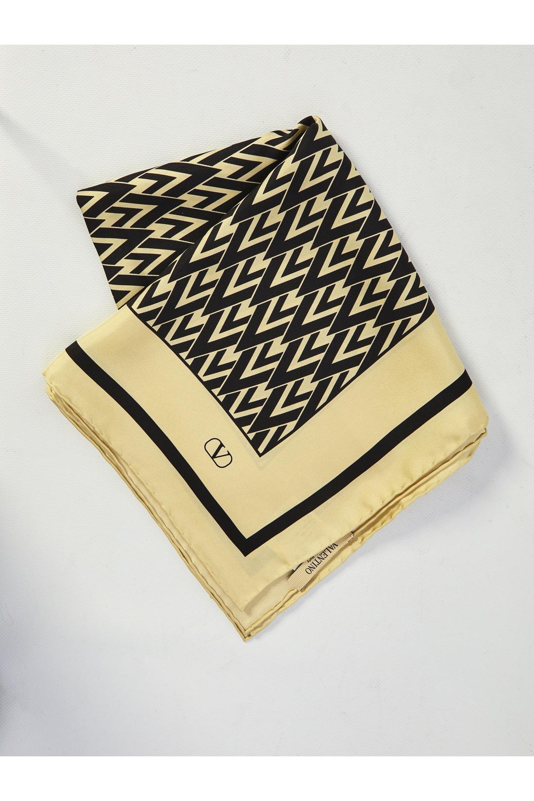 Valentino Garavani-OUTLET-SALE-Printed silk scarf-ARCHIVIST