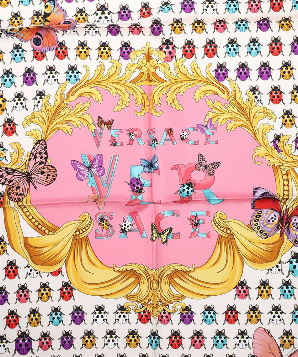 Versace-OUTLET-SALE-Printed silk scarf-ARCHIVIST