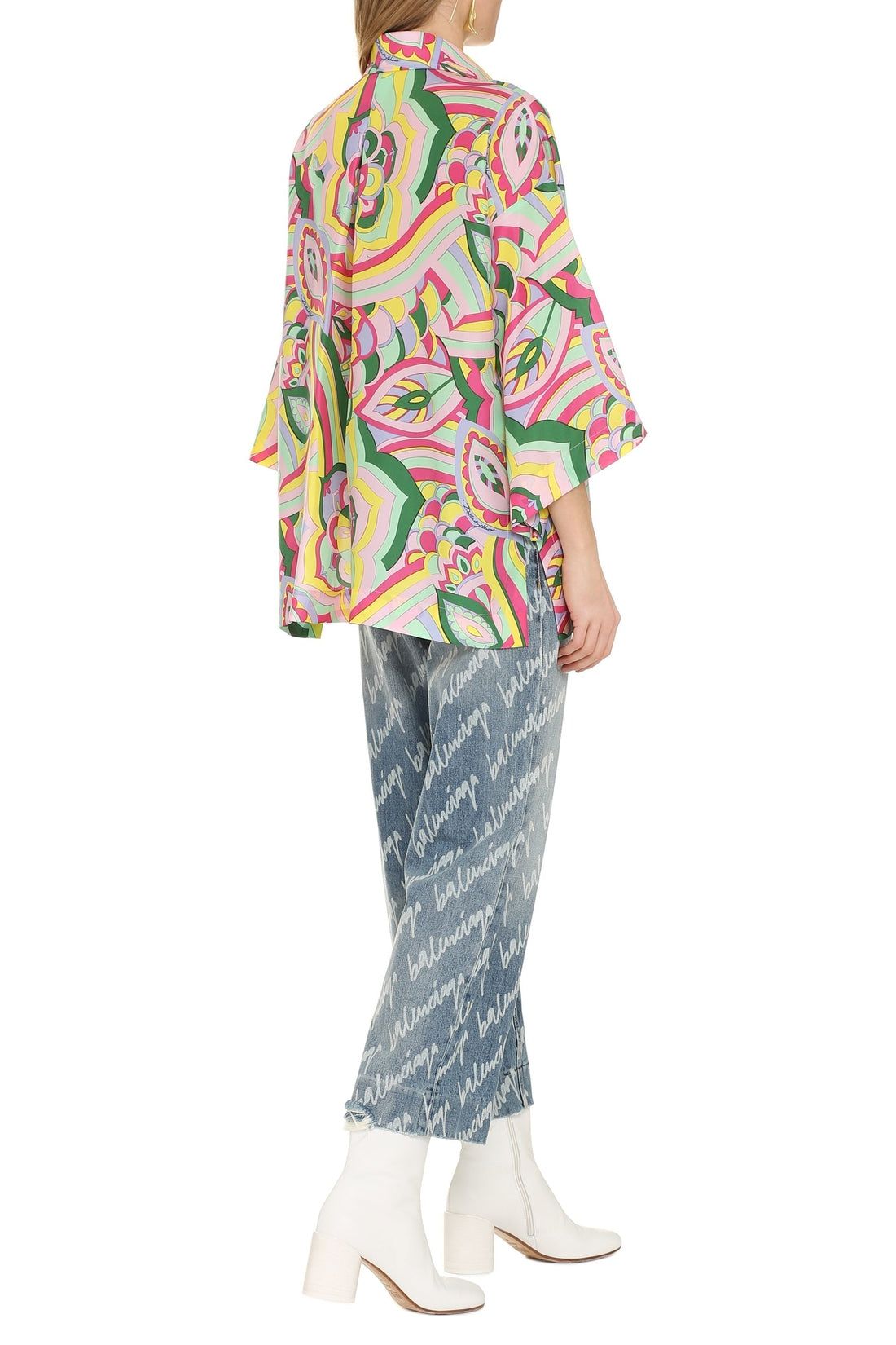 Dolce & Gabbana-OUTLET-SALE-Printed silk shirt-ARCHIVIST