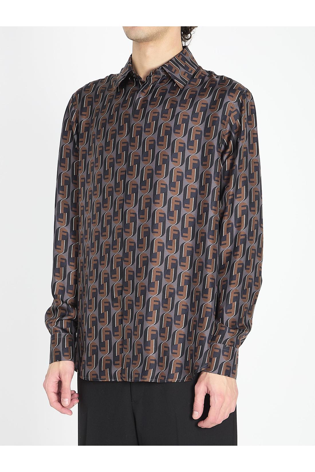 Fendi-OUTLET-SALE-Printed silk shirt-ARCHIVIST