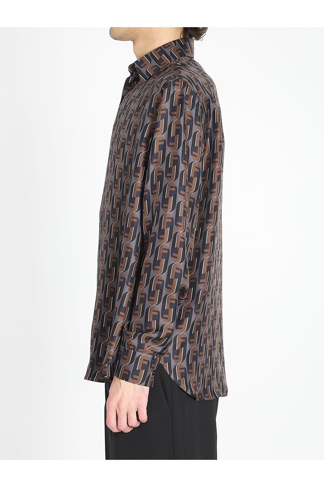 Fendi-OUTLET-SALE-Printed silk shirt-ARCHIVIST