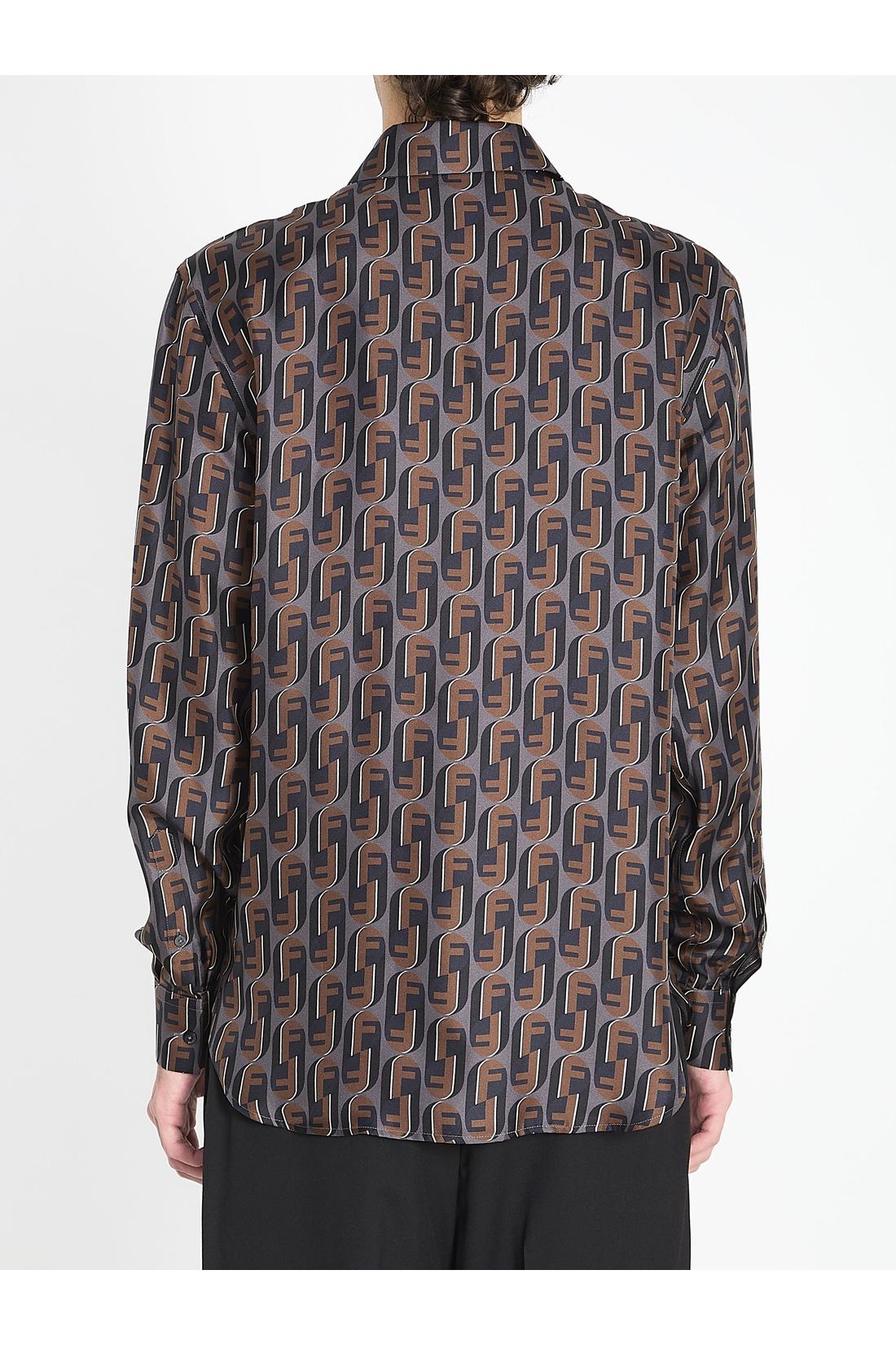Fendi-OUTLET-SALE-Printed silk shirt-ARCHIVIST