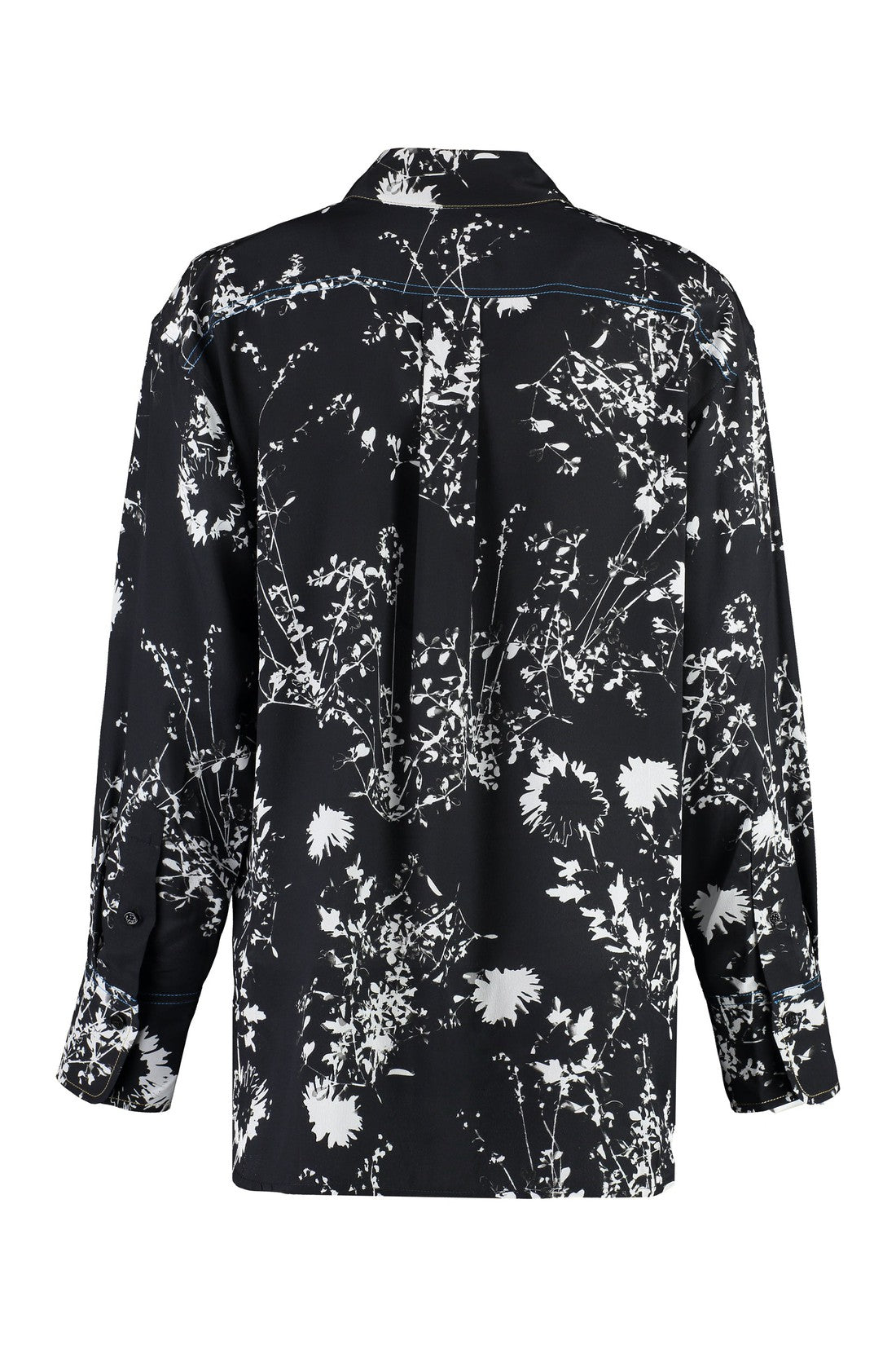 Victoria Beckham-OUTLET-SALE-Printed silk shirt-ARCHIVIST