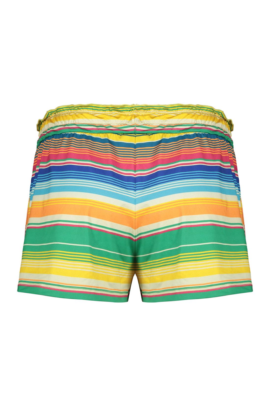 Moschino-OUTLET-SALE-Printed silk shorts-ARCHIVIST