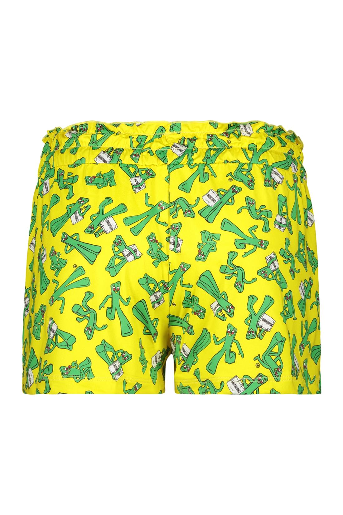 Moschino-OUTLET-SALE-Printed silk shorts-ARCHIVIST