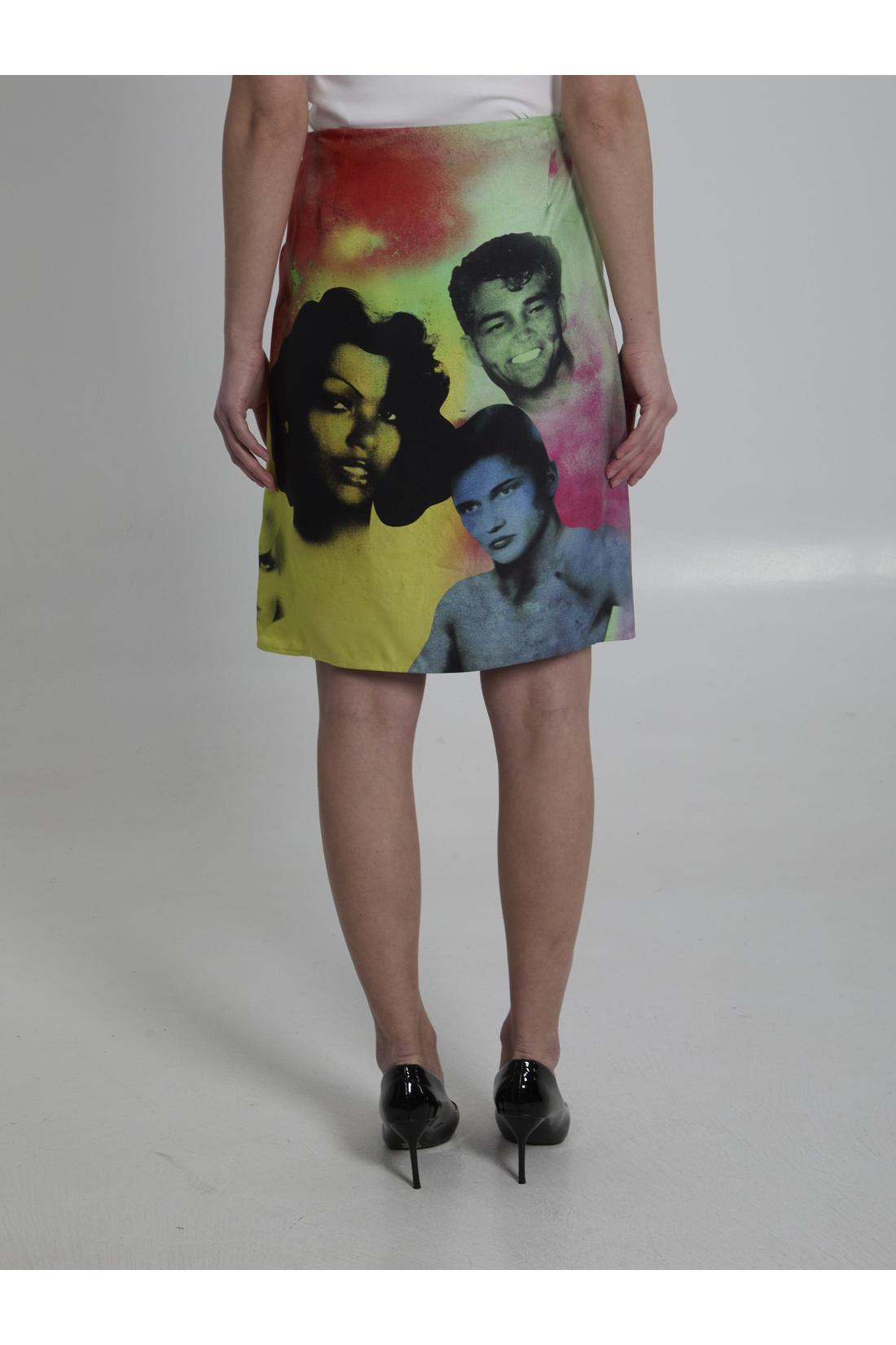 Versace-OUTLET-SALE-Printed silk skirt-ARCHIVIST