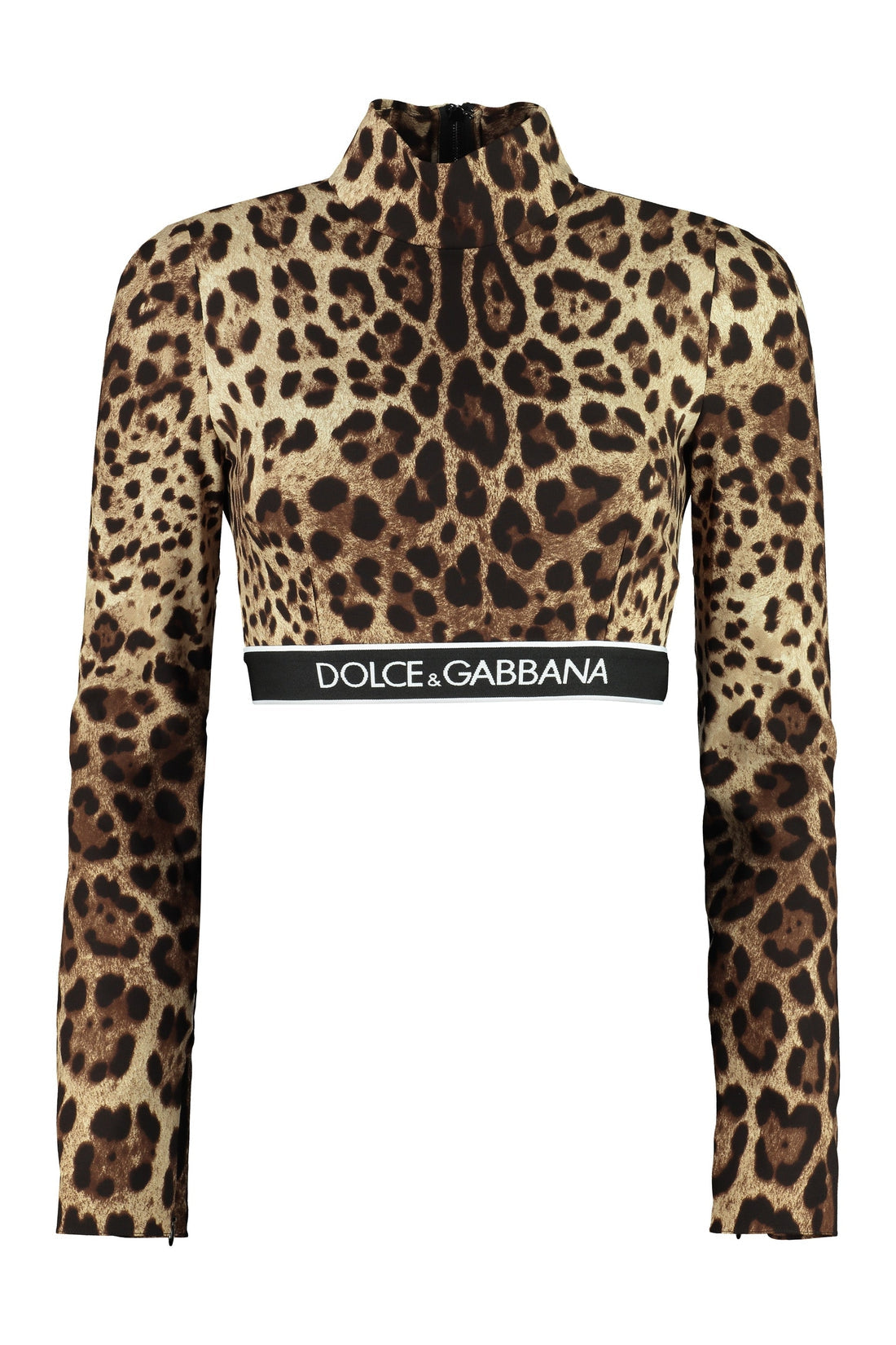 Dolce & Gabbana-OUTLET-SALE-Printed silk top-ARCHIVIST