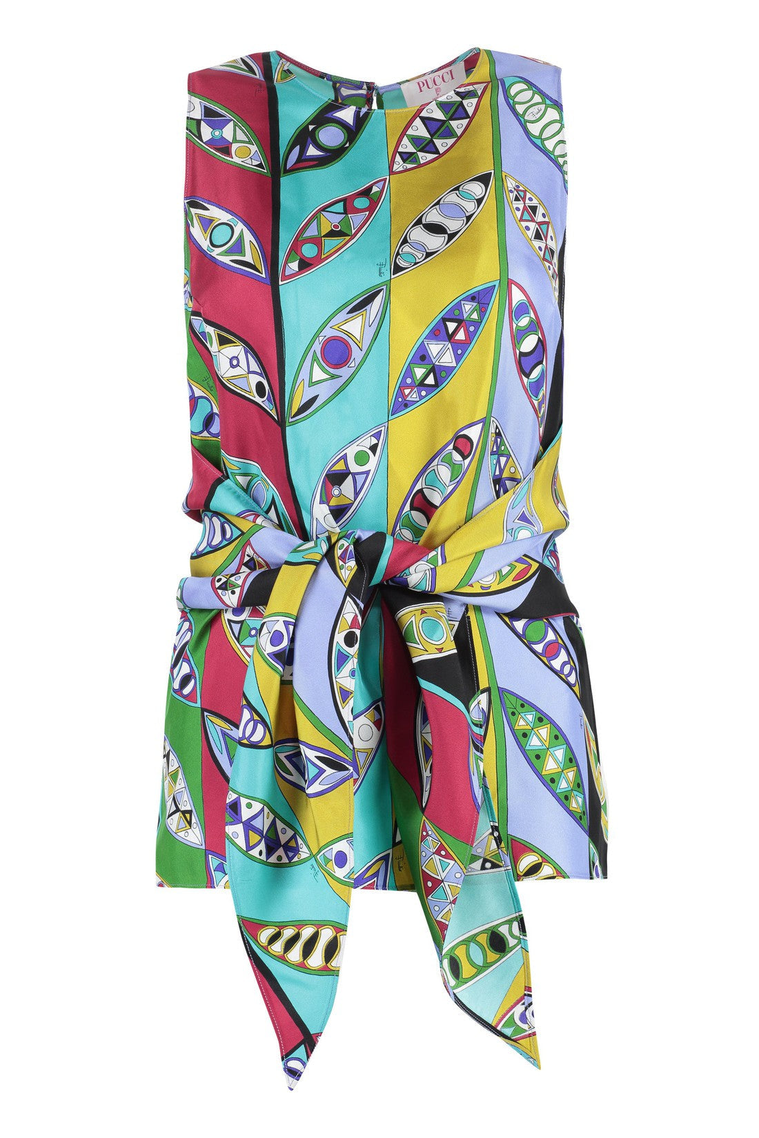 PUCCI-OUTLET-SALE-Printed silk top-ARCHIVIST