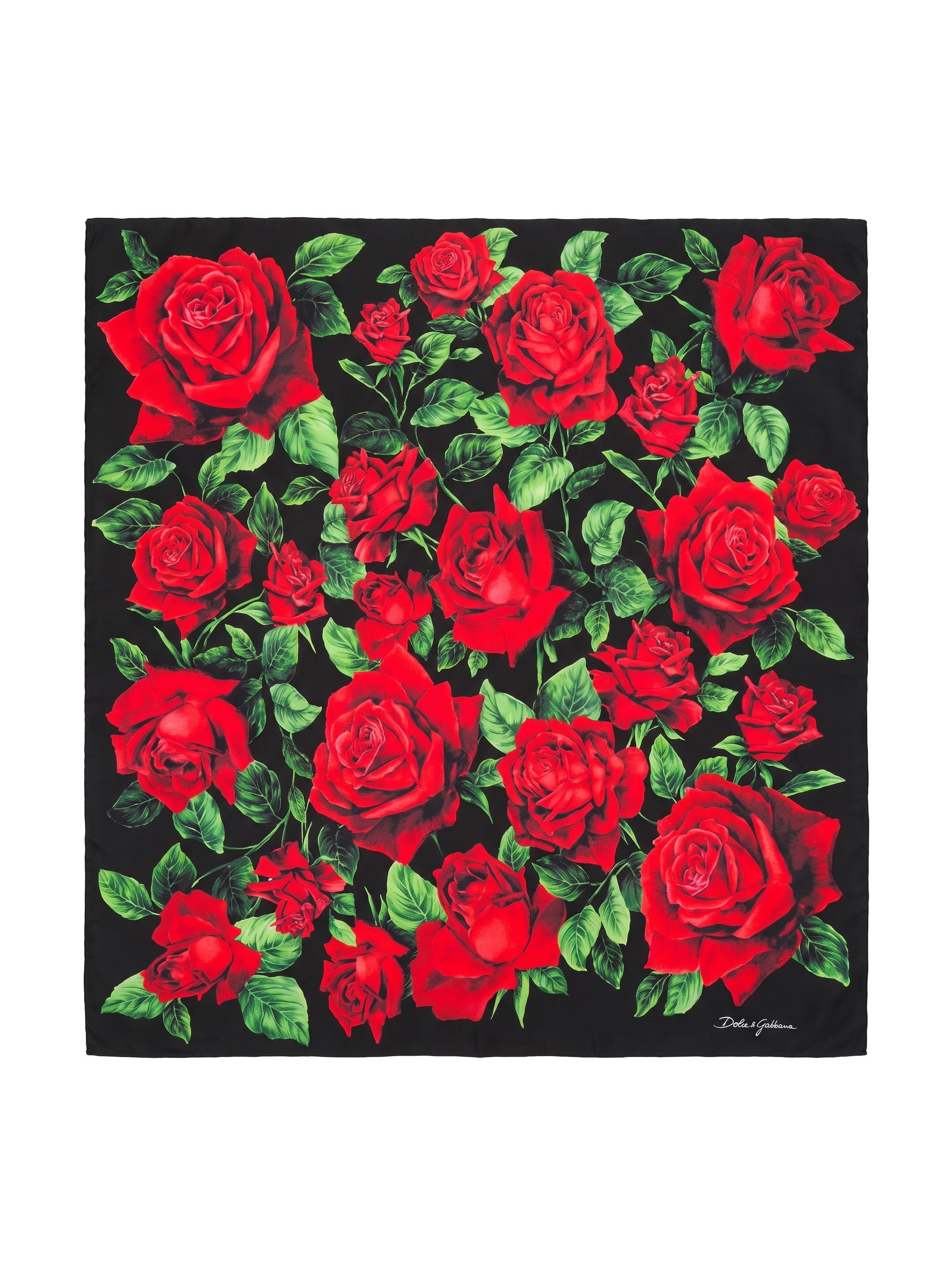 Dolce&gabbana-OUTLET-SALE-Printed silk twill scarf-ARCHIVIST