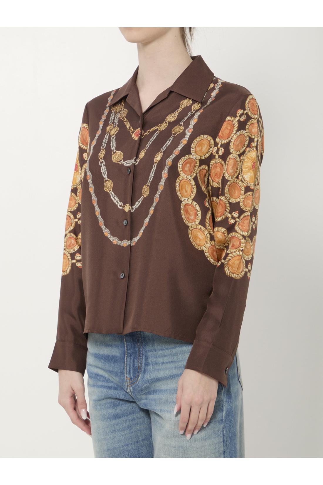 Versace-OUTLET-SALE-Printed silk twill shirt-ARCHIVIST