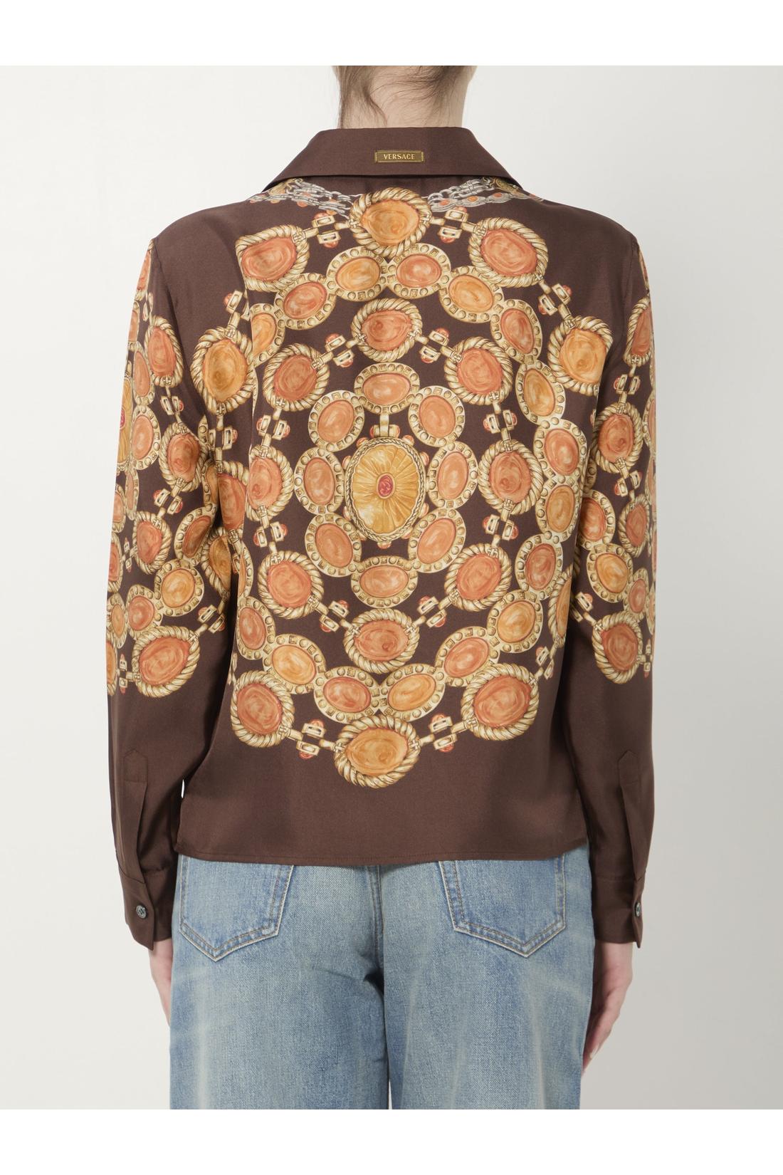 Versace-OUTLET-SALE-Printed silk twill shirt-ARCHIVIST