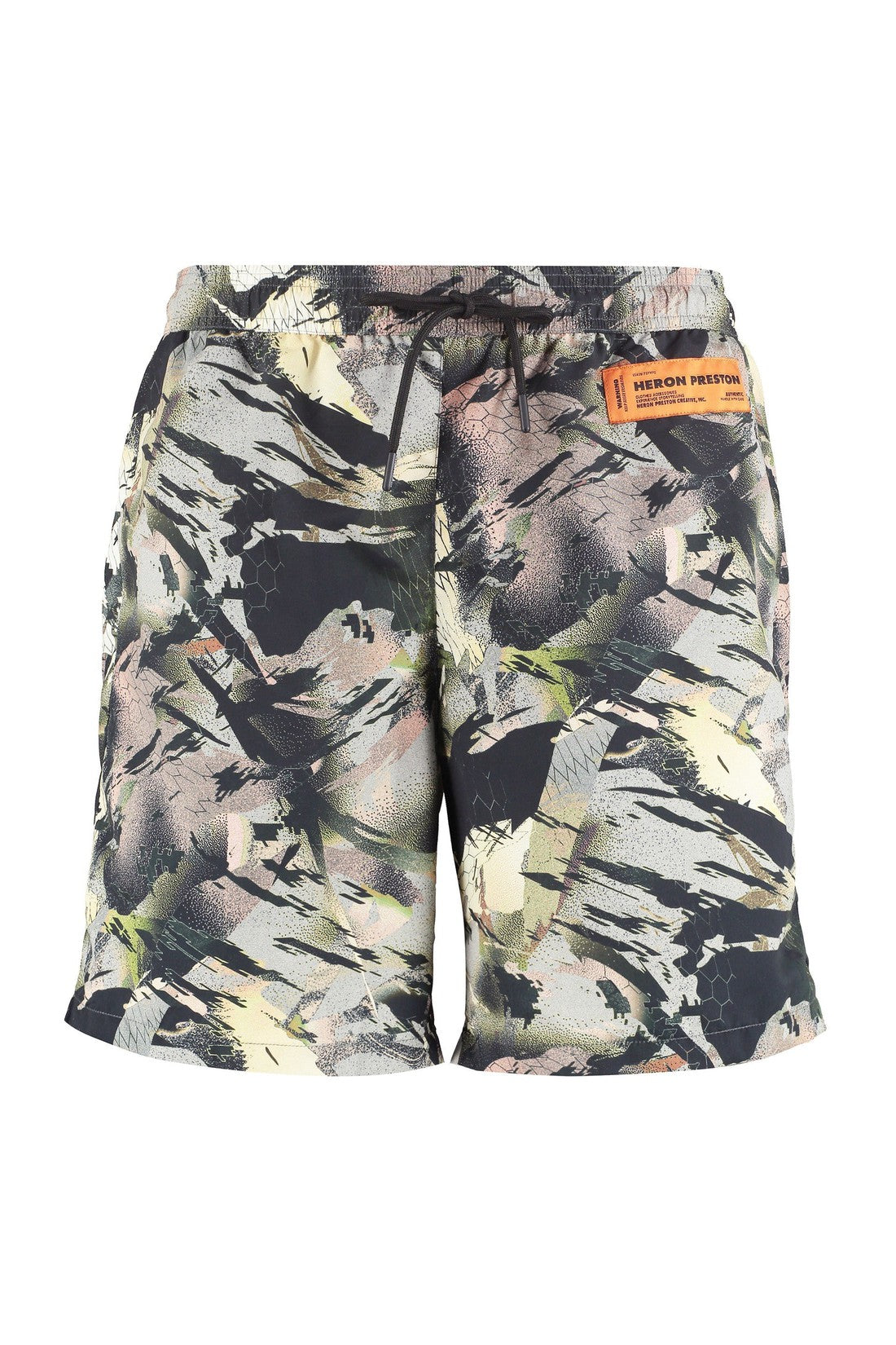 Heron Preston-OUTLET-SALE-Printed swim shorts-ARCHIVIST